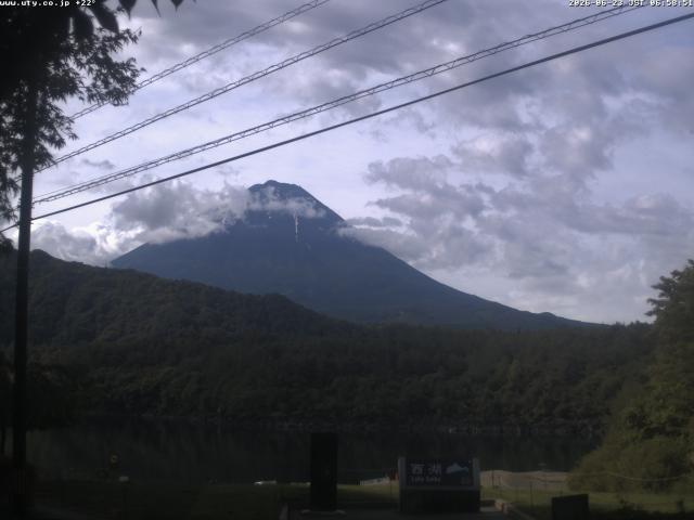 西湖からの富士山