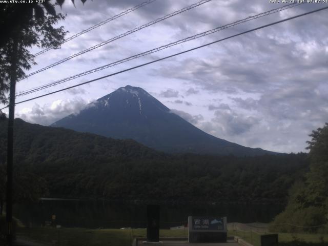 西湖からの富士山