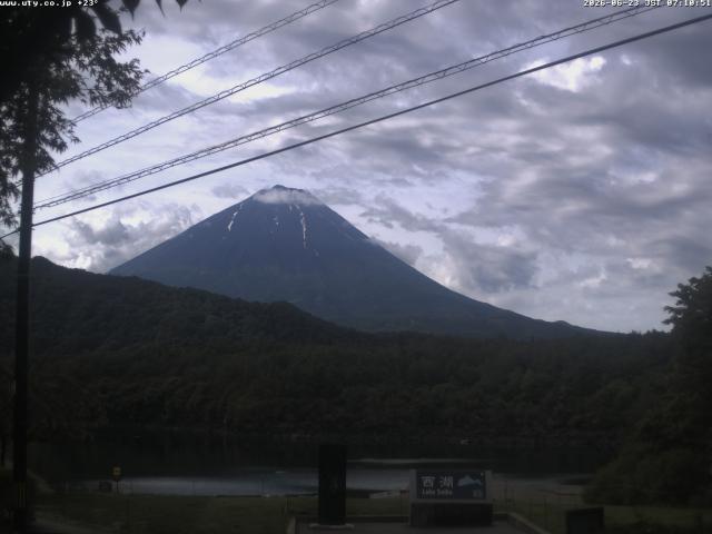 西湖からの富士山