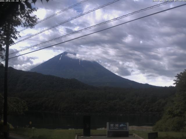 西湖からの富士山