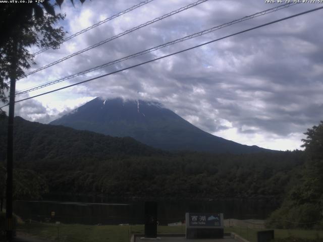 西湖からの富士山