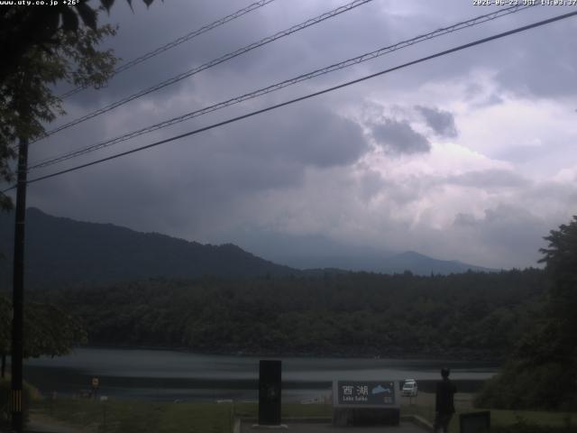 西湖からの富士山