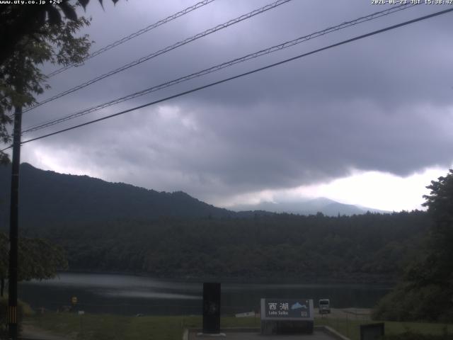 西湖からの富士山