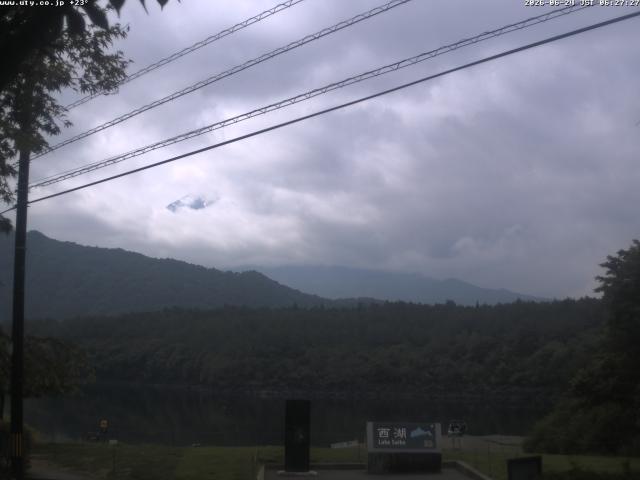 西湖からの富士山