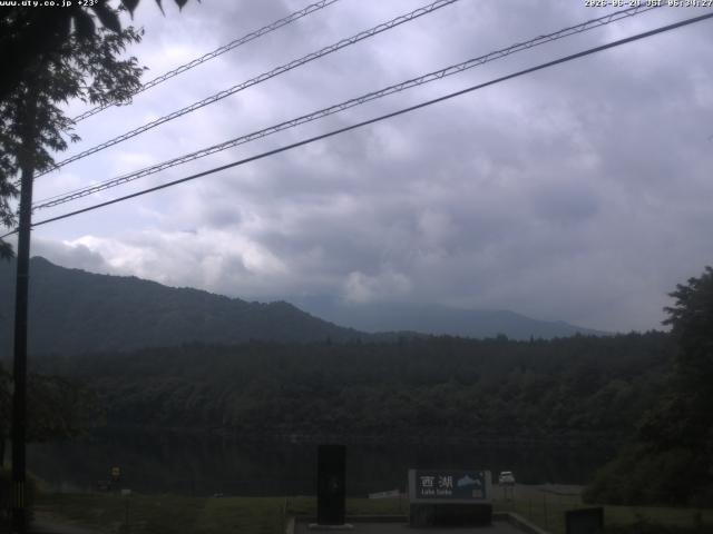 西湖からの富士山