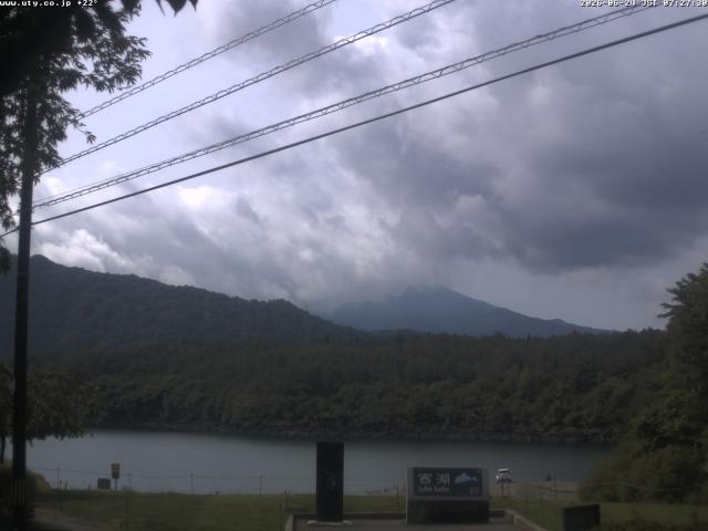 西湖からの富士山