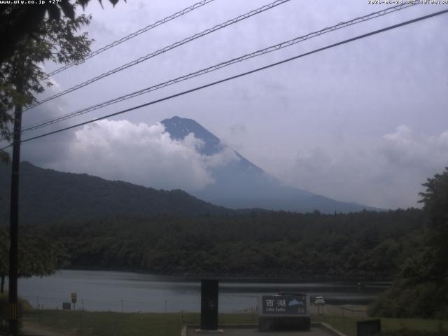 西湖からの富士山