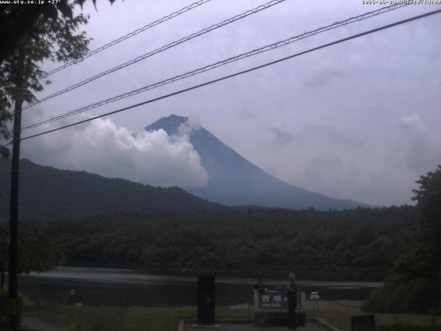 西湖からの富士山