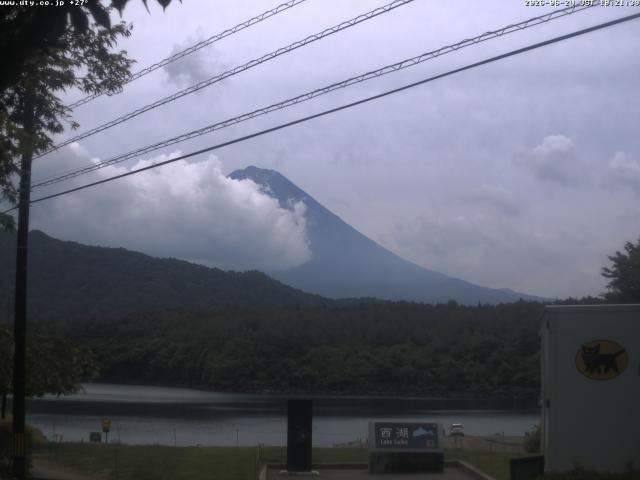 西湖からの富士山