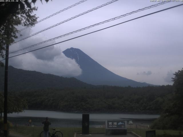 西湖からの富士山