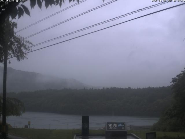 西湖からの富士山