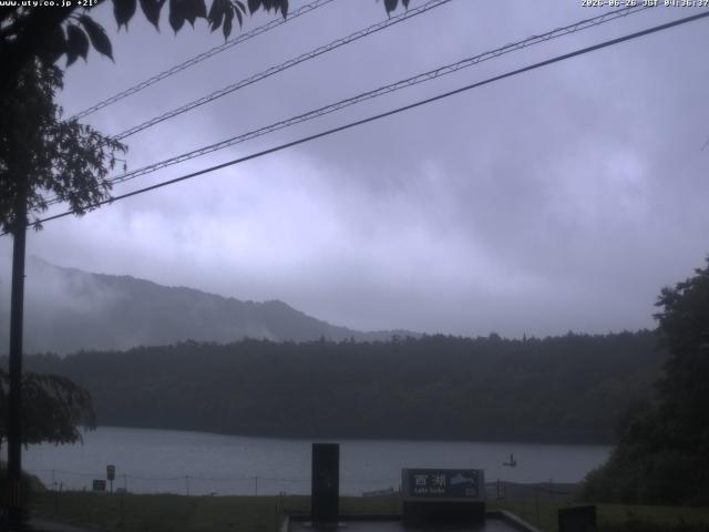 西湖からの富士山