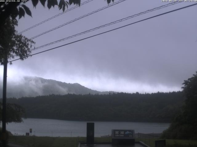 西湖からの富士山