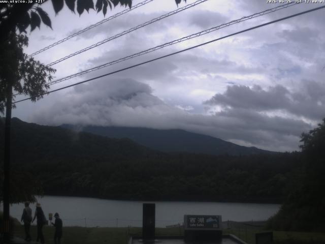 西湖からの富士山