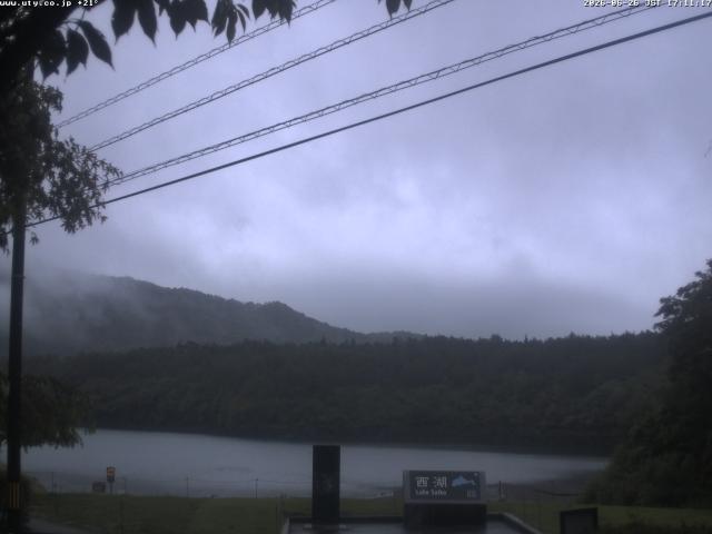 西湖からの富士山