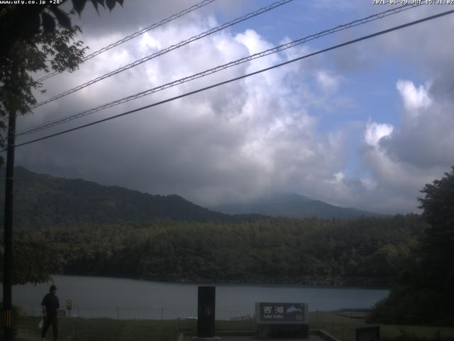 西湖からの富士山