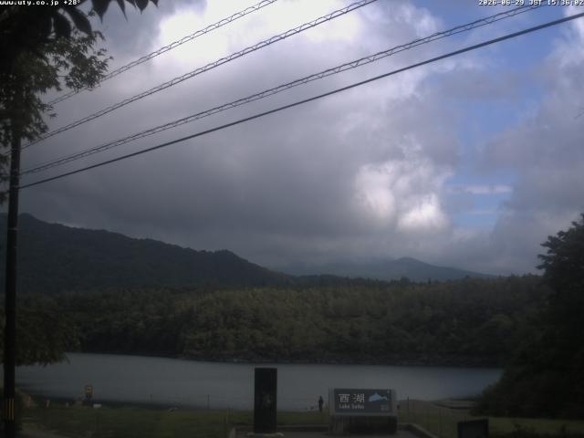 西湖からの富士山