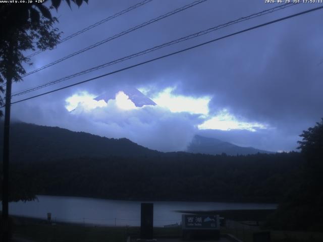 西湖からの富士山