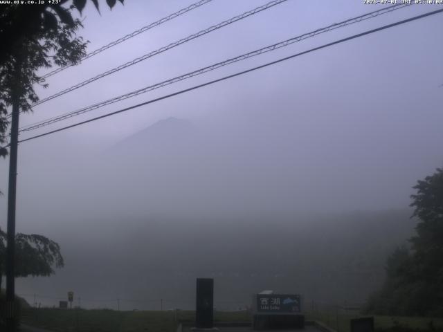 西湖からの富士山
