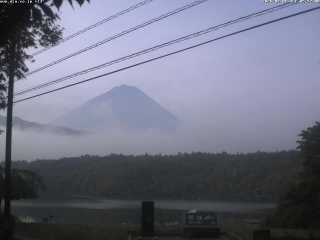 西湖からの富士山