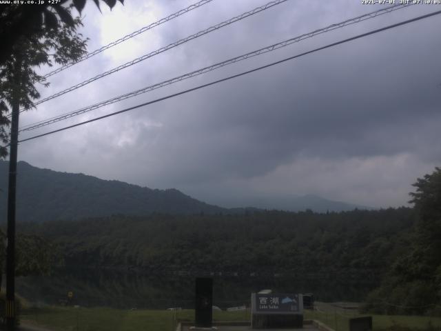 西湖からの富士山
