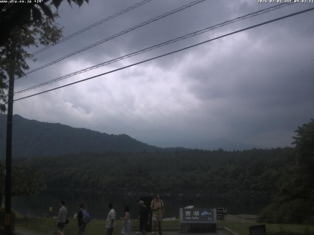 西湖からの富士山