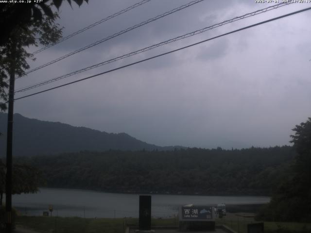 西湖からの富士山