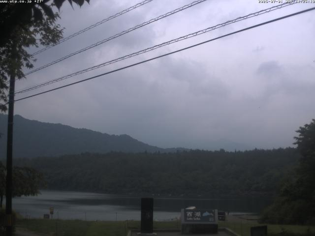 西湖からの富士山