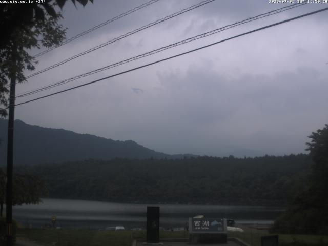 西湖からの富士山