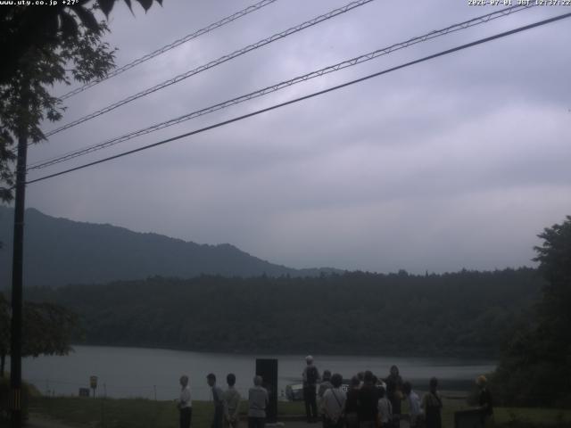 西湖からの富士山