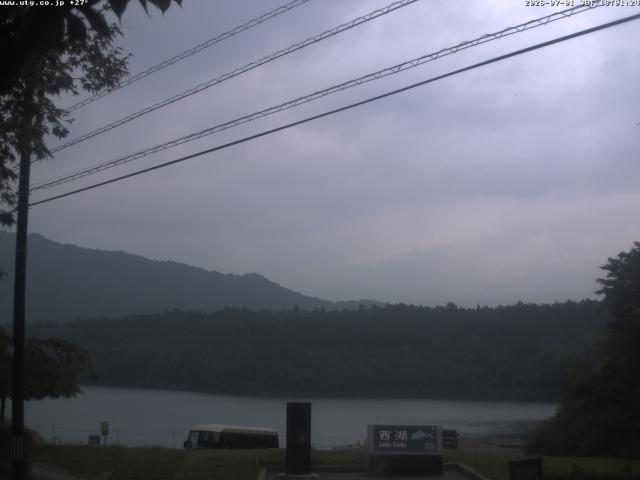 西湖からの富士山