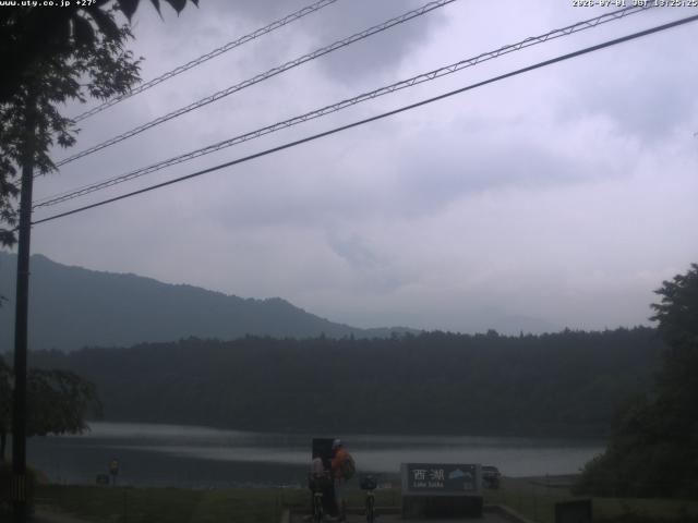 西湖からの富士山