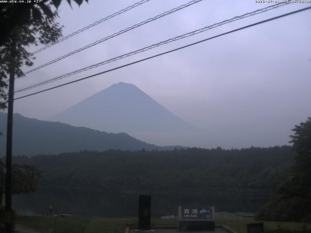西湖からの富士山