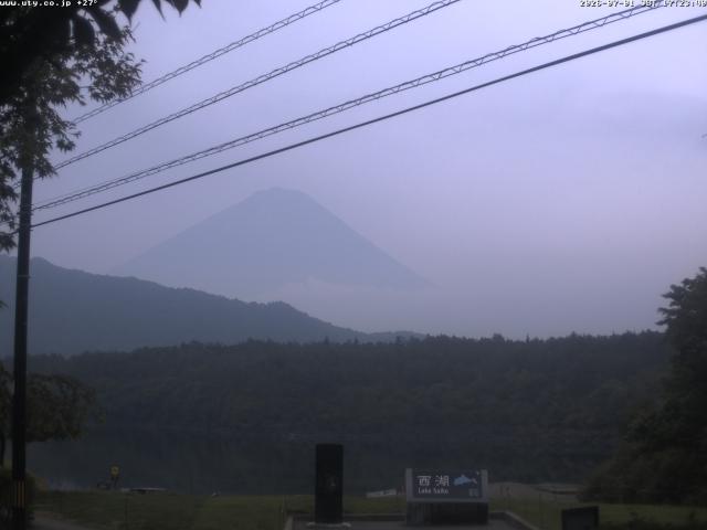 西湖からの富士山