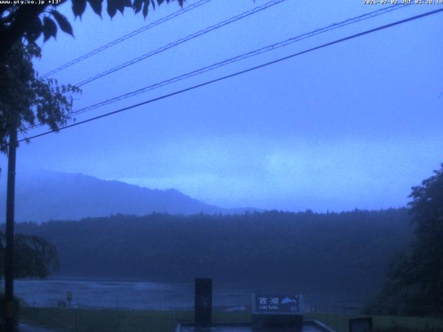 西湖からの富士山