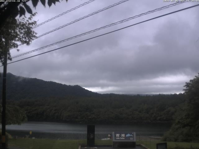 西湖からの富士山
