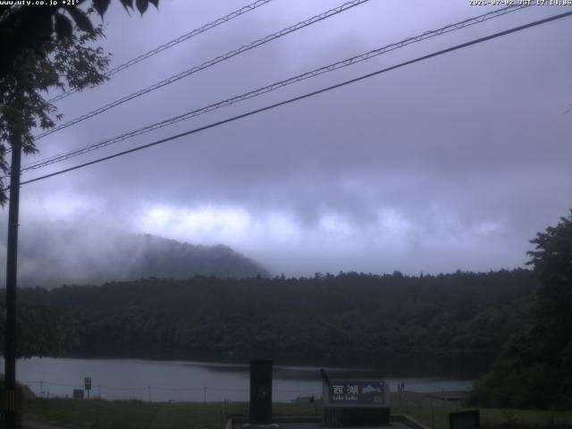 西湖からの富士山
