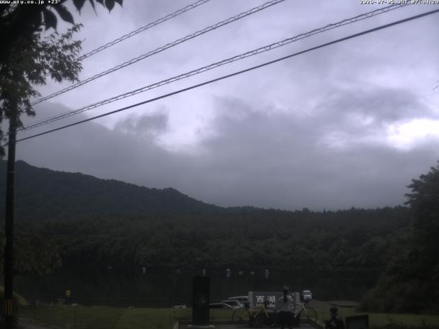 西湖からの富士山