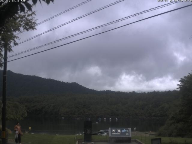 西湖からの富士山