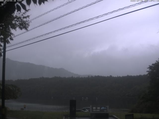 西湖からの富士山
