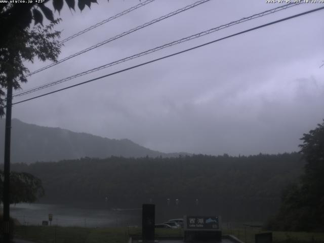 西湖からの富士山