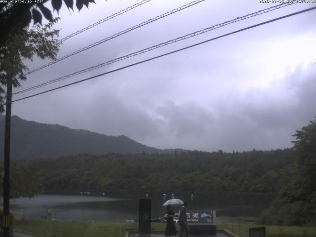 西湖からの富士山