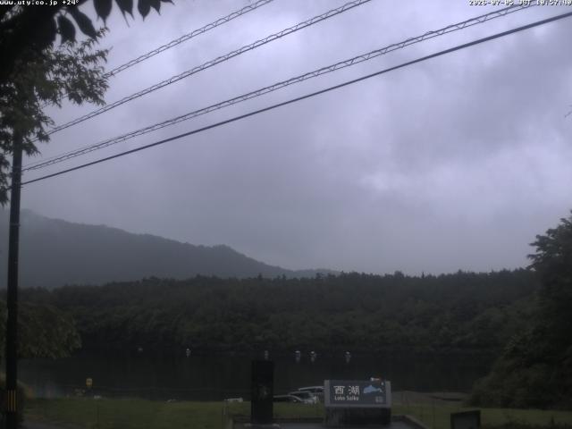 西湖からの富士山