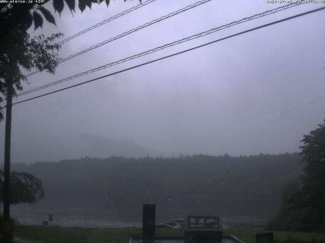 西湖からの富士山