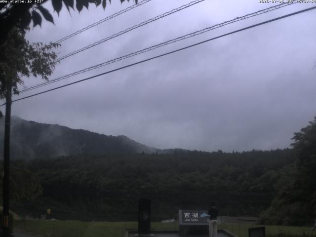 西湖からの富士山