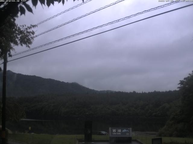 西湖からの富士山