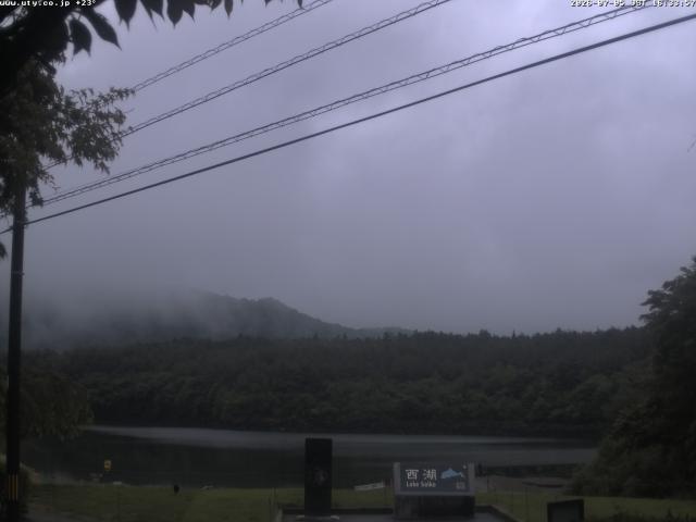 西湖からの富士山