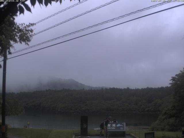 西湖からの富士山