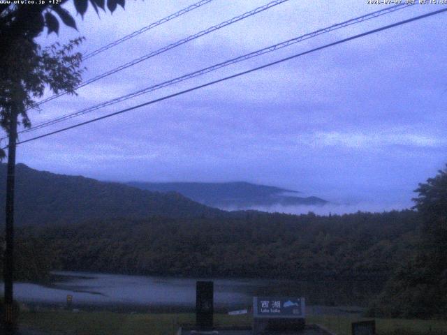西湖からの富士山