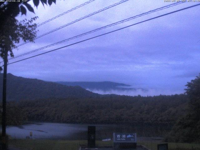 西湖からの富士山